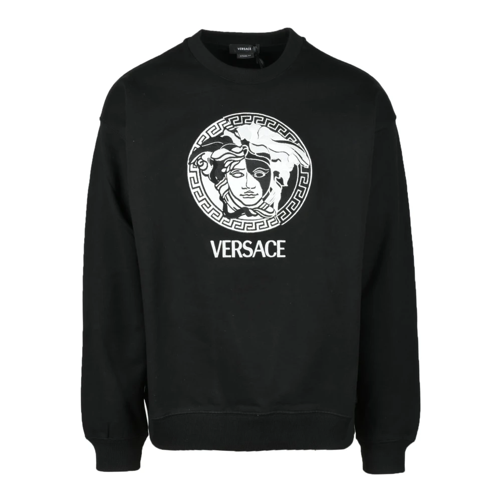 Versace Katoenen Collectie T-shirt Black Heren