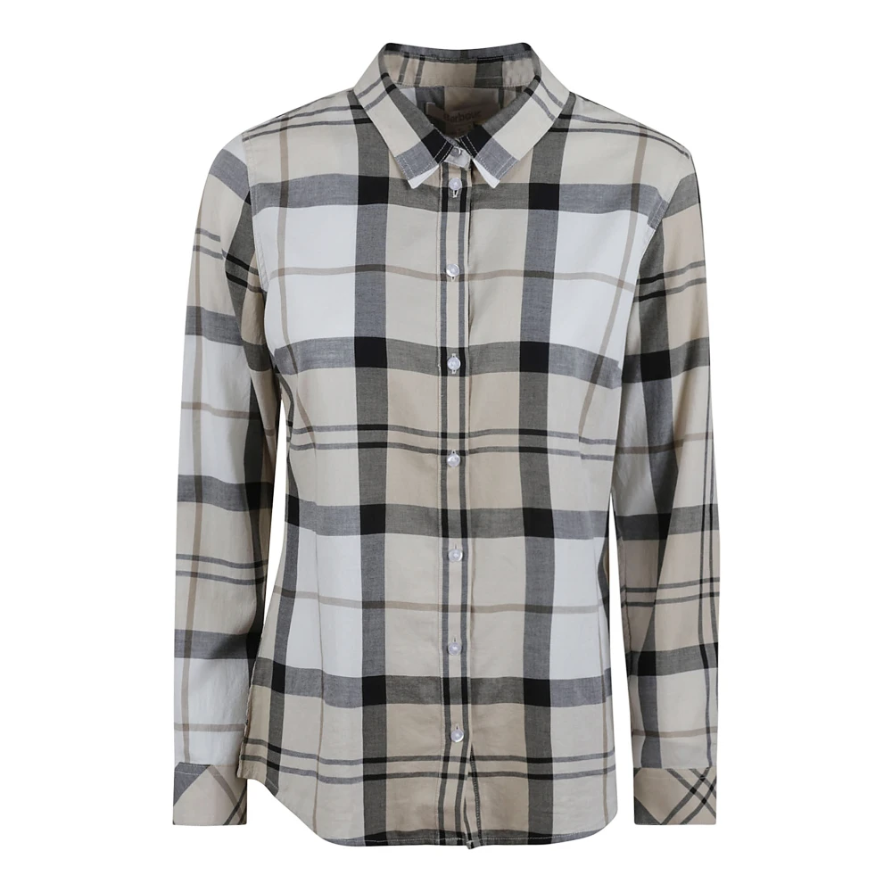 Barbour Geruite Katoenen Safari Shirt Multicolor Dames