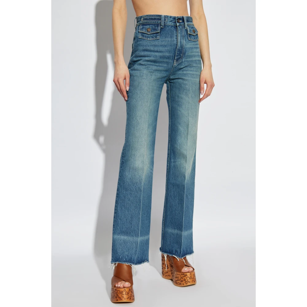 Chloé Jeans met vintage effect Blue Dames