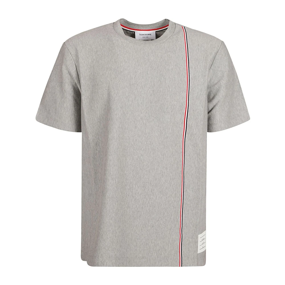 Thom Browne Klassiek Katoenen T-shirt Gray Heren