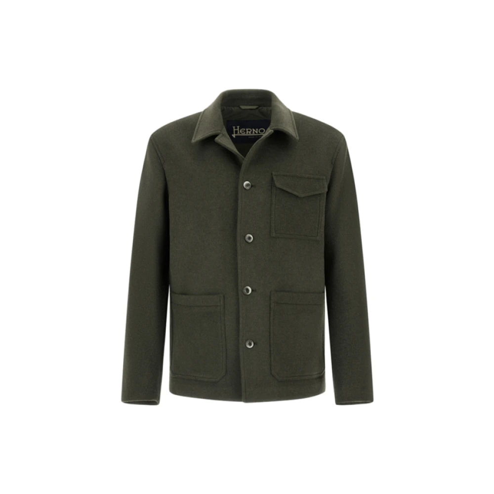 Herno Uomo Verde Giacche, Xl, New,