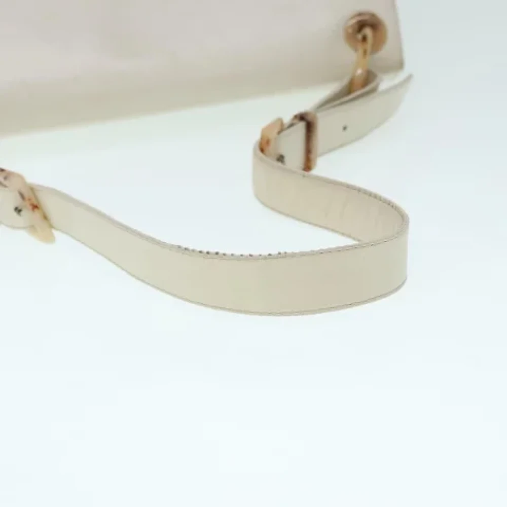 Prada Vintage Pre-owned Leather prada-bags White Dames