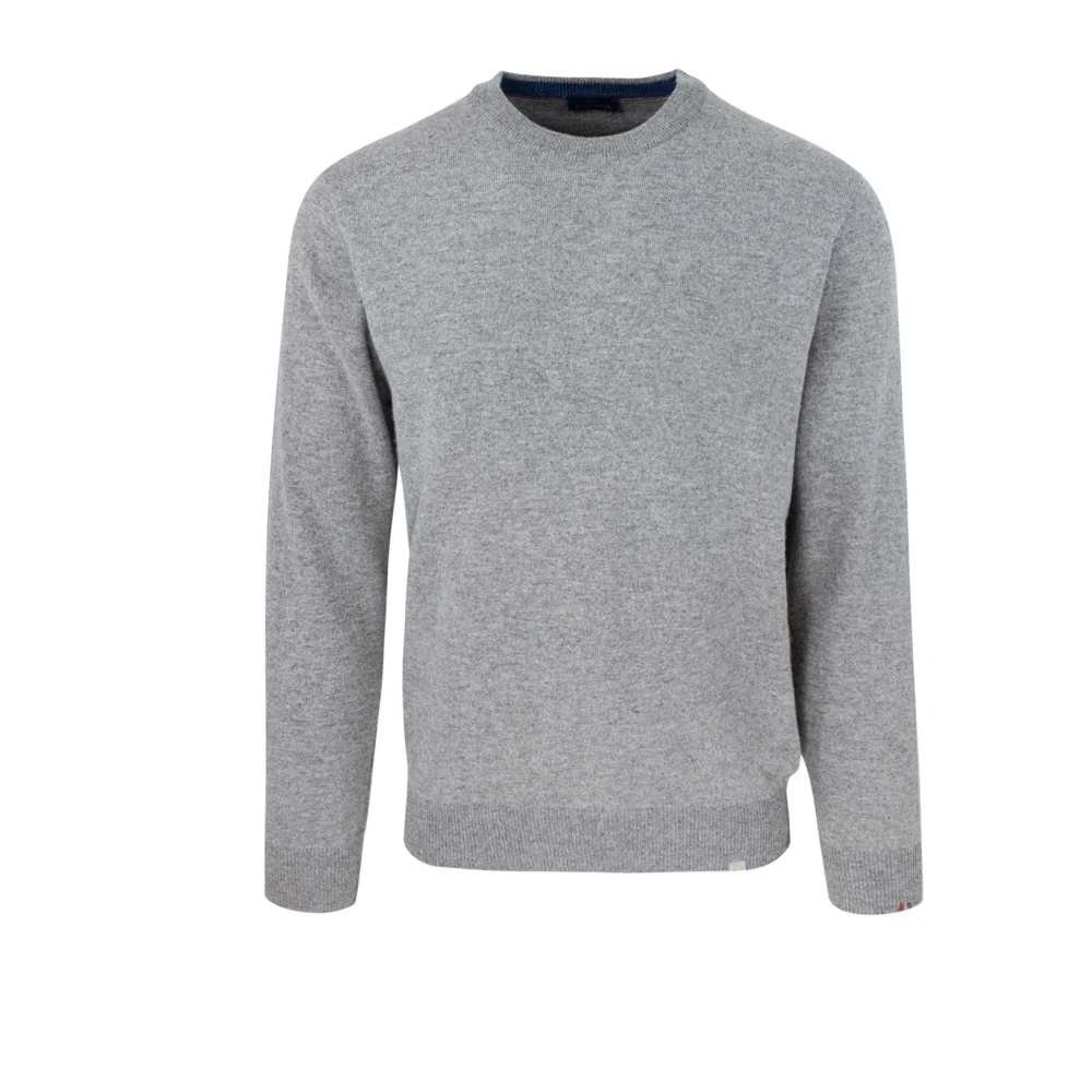 PAUL & SHARK Grijze Crewneck Sweater Regular Fit Gray Heren