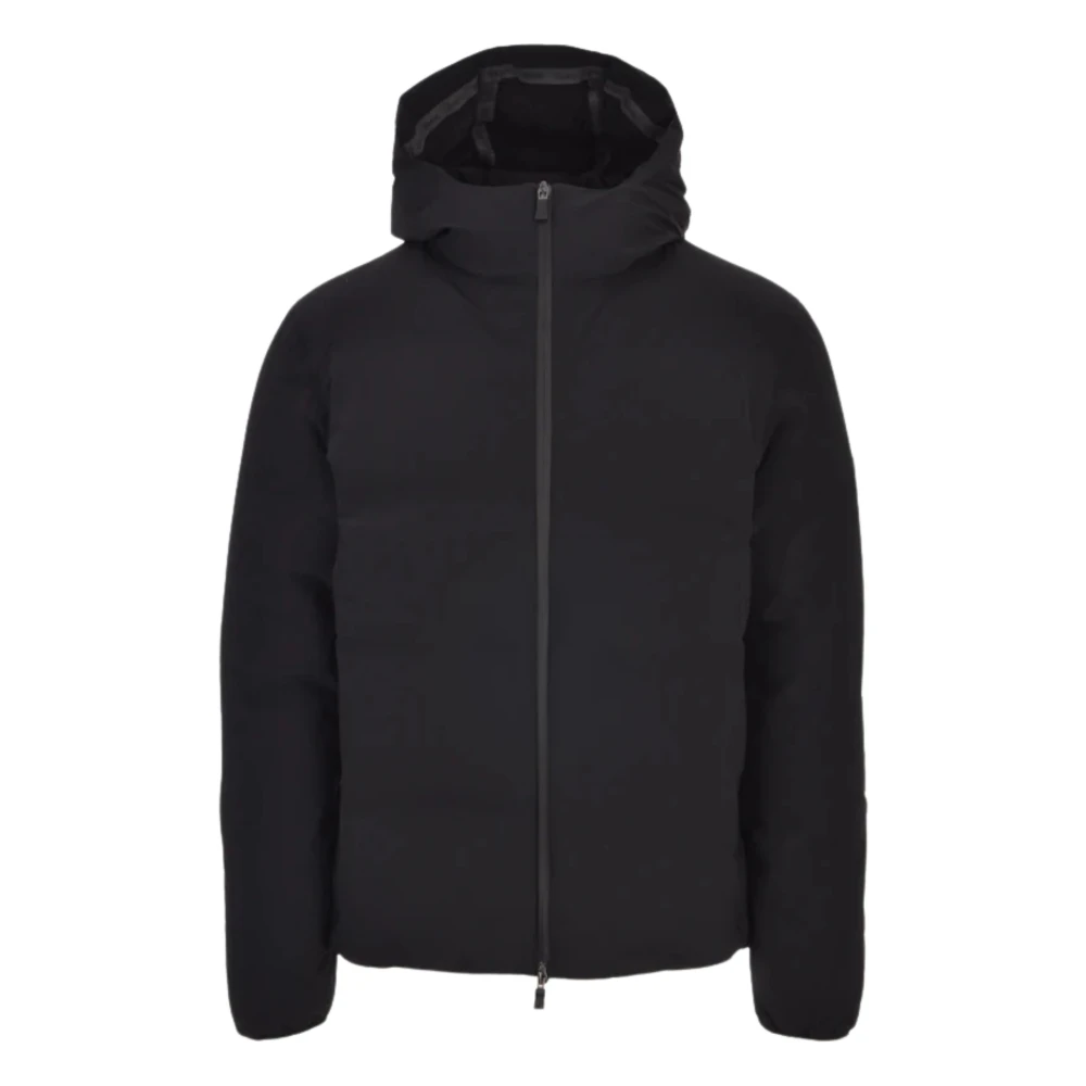 Herno Zwarte Bomberjack met hoge kraag Black Heren