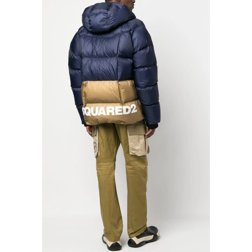 Dsquared2 Blauwe Stijlvolle Jassen Blue Heren