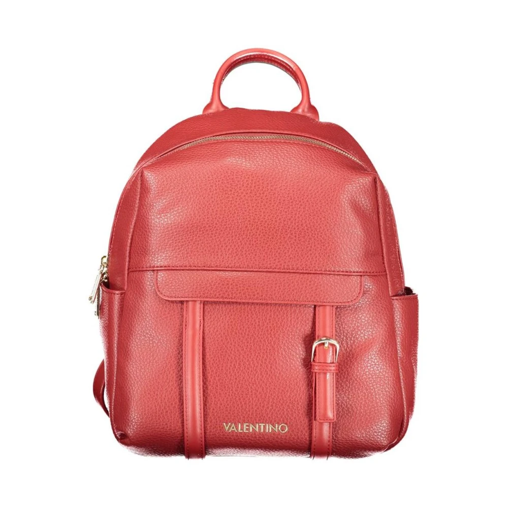 Mario Valentino Rosso Polyurethane Women's Backpack - Image 2