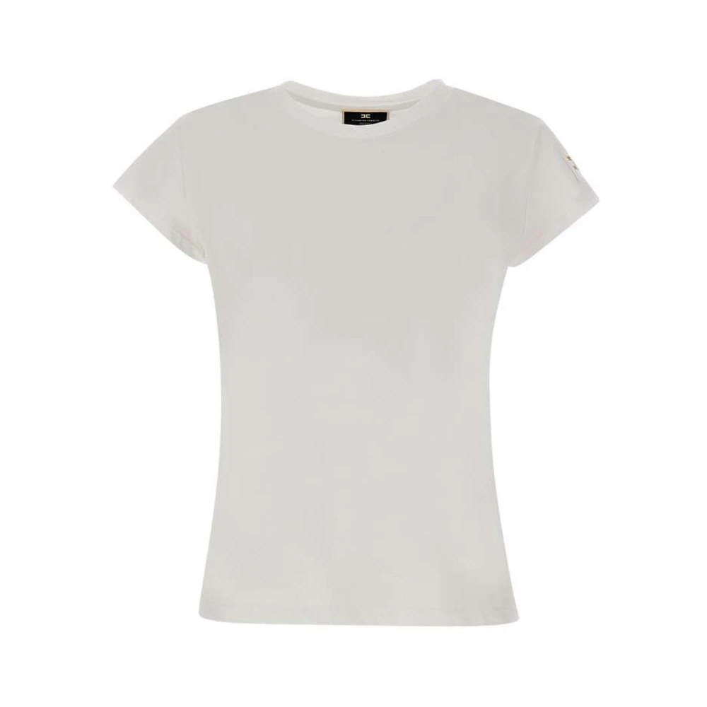 Elisabetta Franchi Witte T-shirts en Polos van White Dames