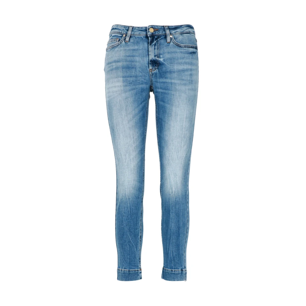 Don The Fuller Slim Fit Denim Jeans met Logo Blue Dames
