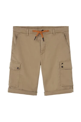 Cargo Beige Bermuda Shorts