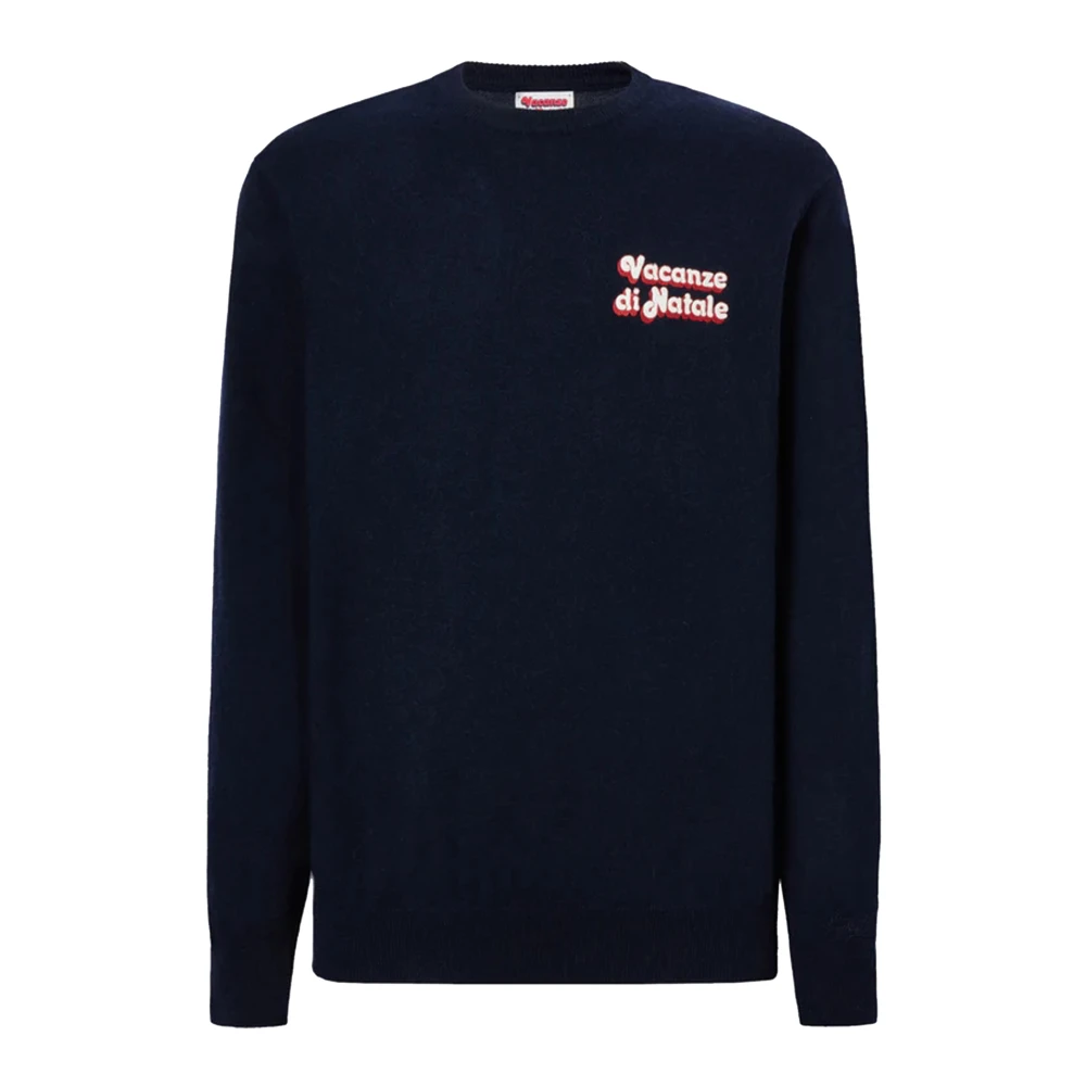 Mc2 Saint Barth Men's Blue Round-Neck Knitwear, S, Heron Light Crewneck Jumper