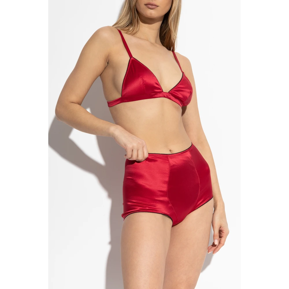 Dolce & Gabbana Zijden beha Red Dames