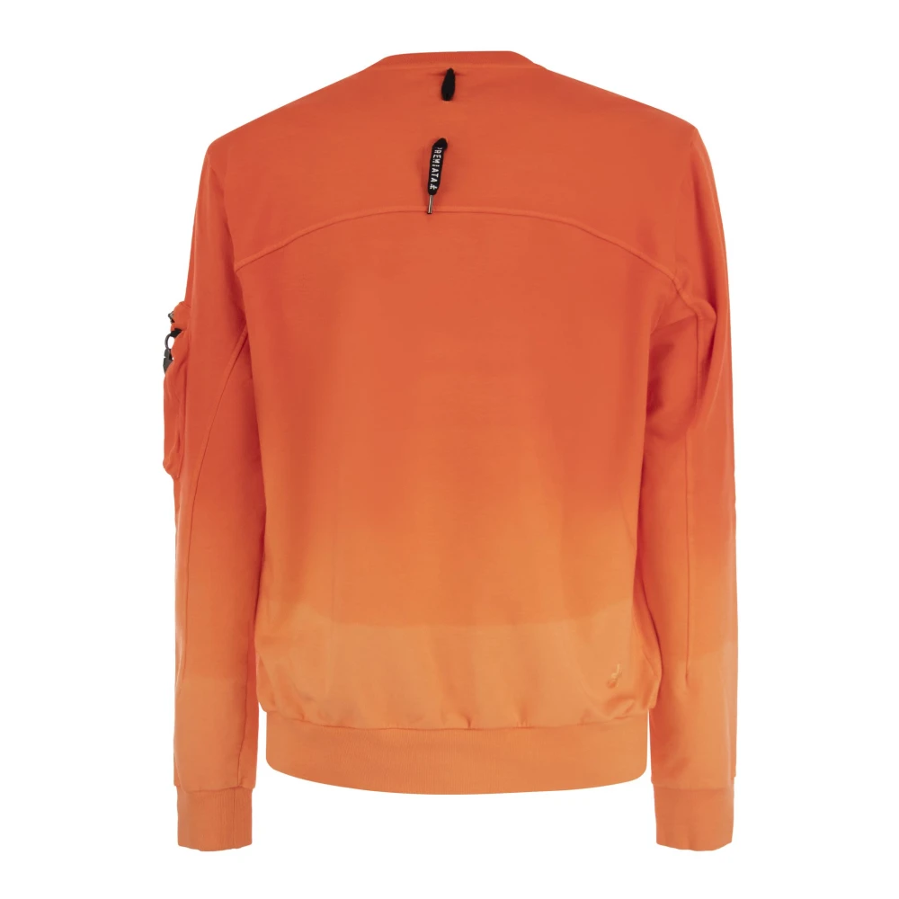 Premiata Sweatshirt met logo en armzak Orange Heren