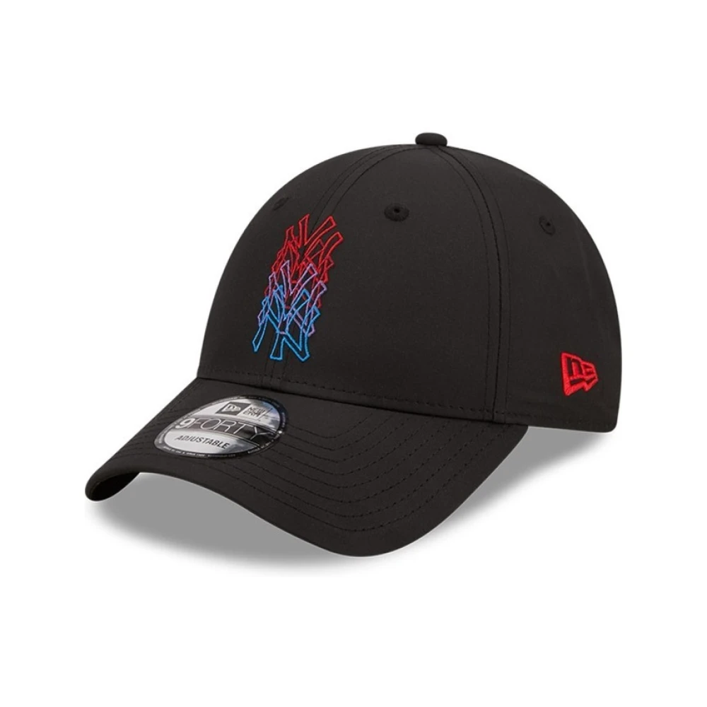 new era Zwarte Dodgers Stack Logo Pet Black Heren
