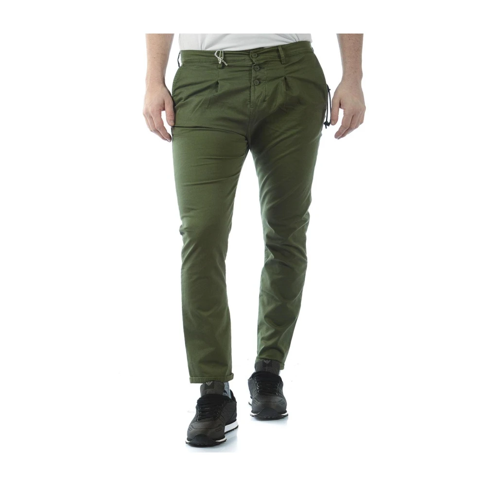 Daniele Alessandrini Men's Green Jeans Trouser - Slim-Fit Trousers - W32 - Trousers
