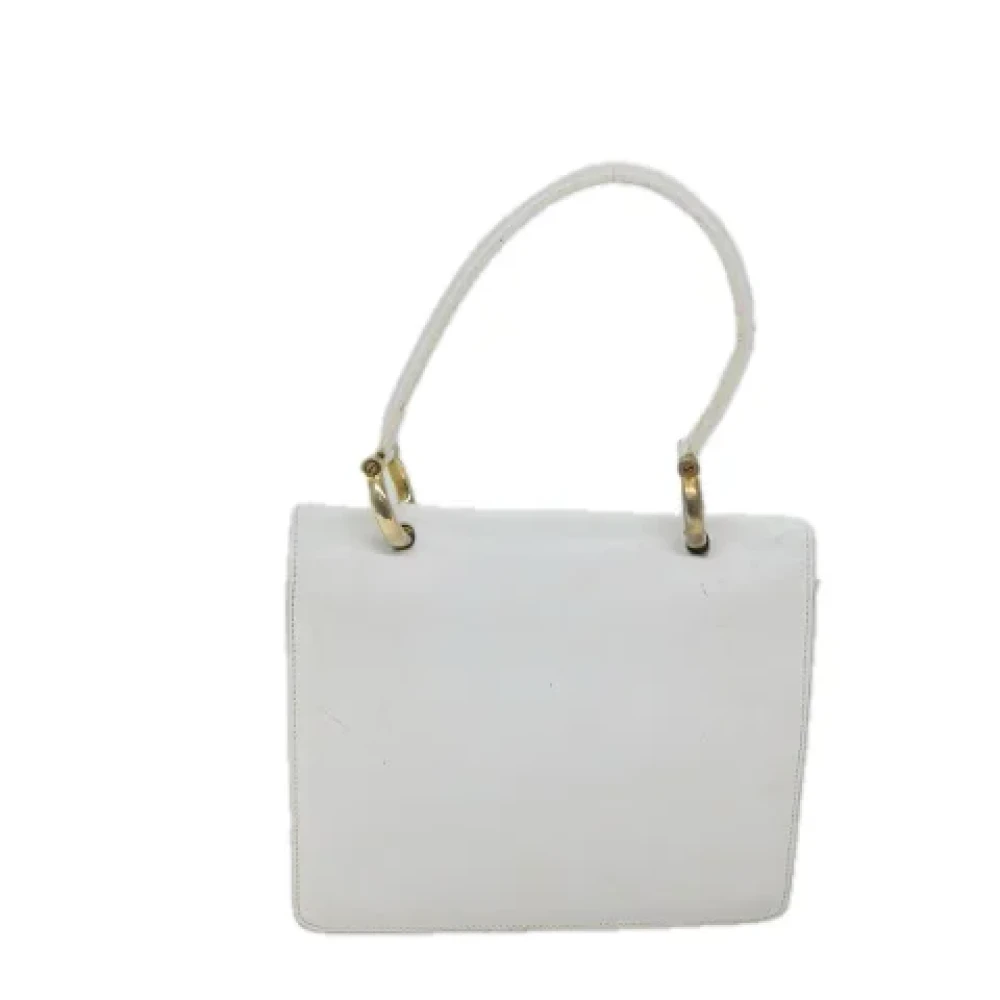 Celine Vintage Pre-owned Leather handbags White Dames