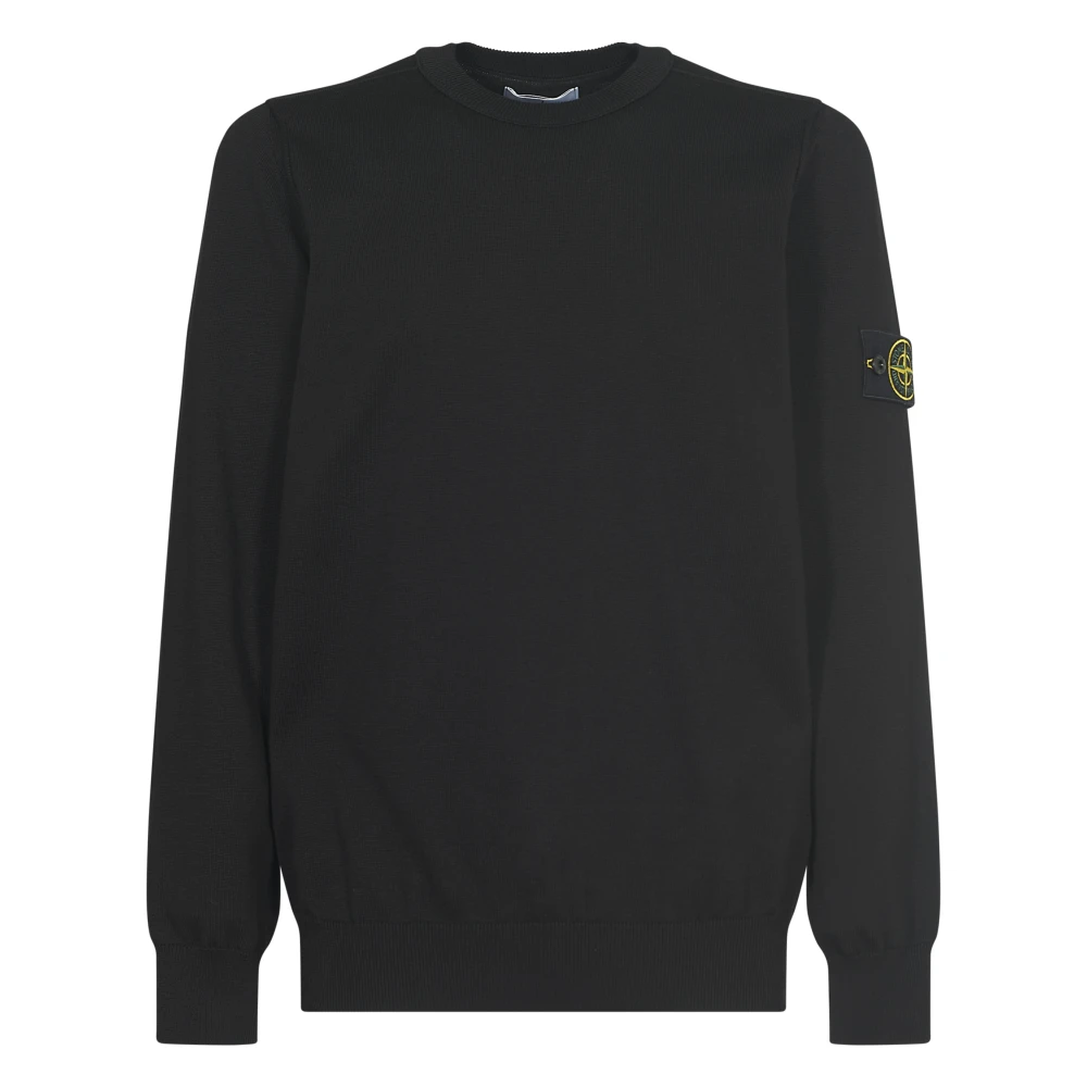 Stone Island Zwarte Truien voor Mannen Black Heren