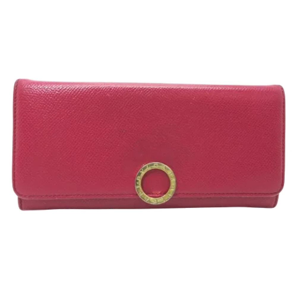 Bvlgari Vintage Pre-owned Leather wallets Pink Dames