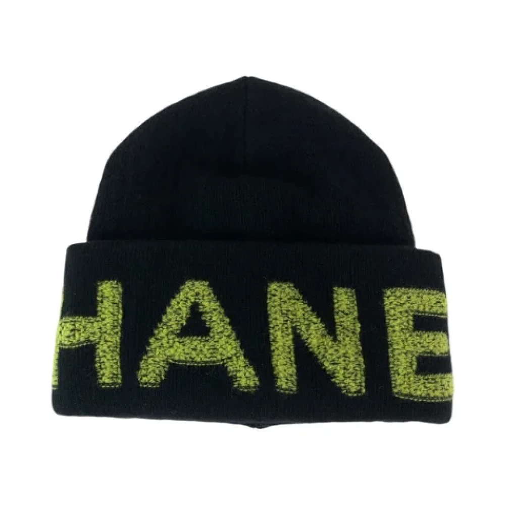 Chanel Vintage Pre-owned Canvas hats Black Dames