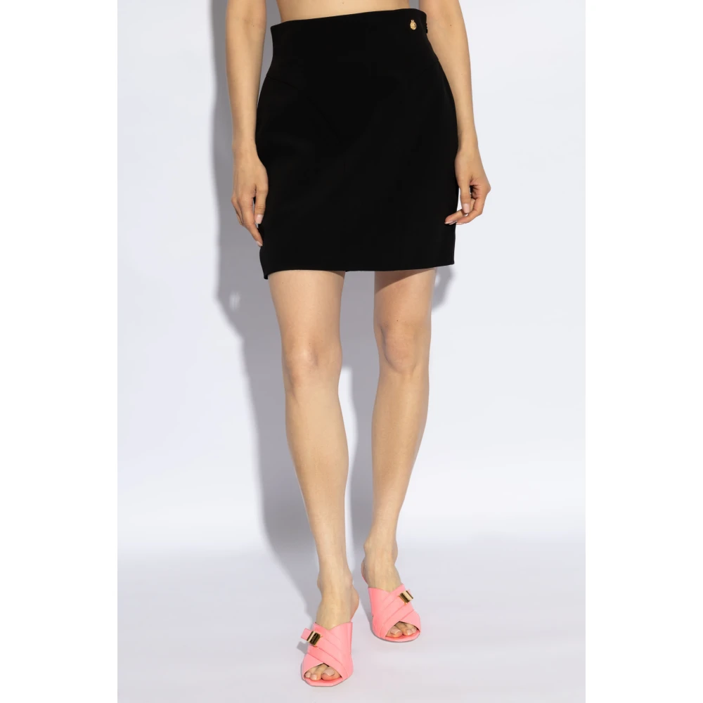 Balmain Rok met logo Black Dames