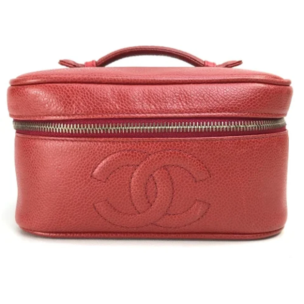 Chanel Vintage Pre-owned Leather chanel-bags Red Dames