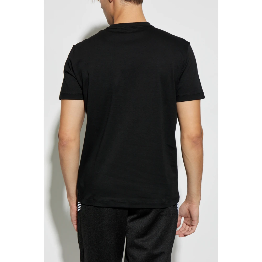 Emporio Armani EA7 Katoenen T-shirt Black Heren