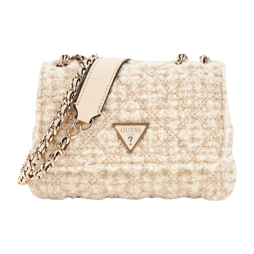Guess Omkeerbare Schoudertas Ivoor White Dames