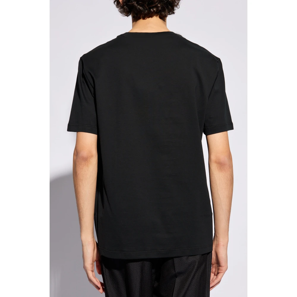 Brioni Katoenen T-shirt Black Heren