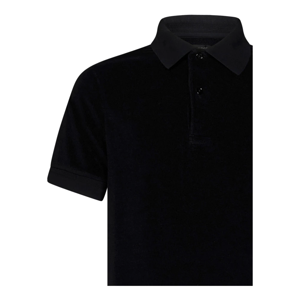 Tom Ford Zwarte T-shirts en Polos met TF Logo Black Heren