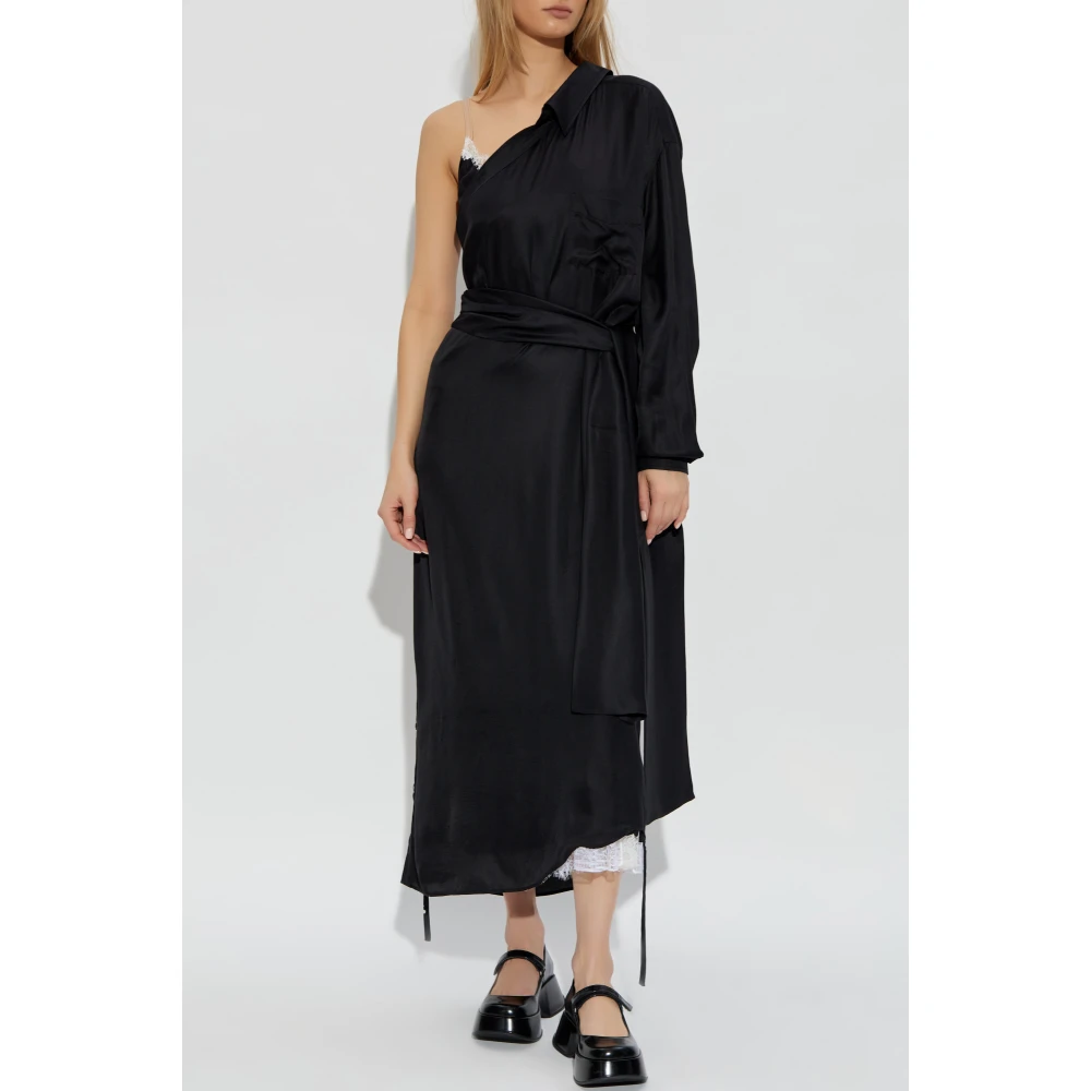 Moschino Jurk met zak Black Dames