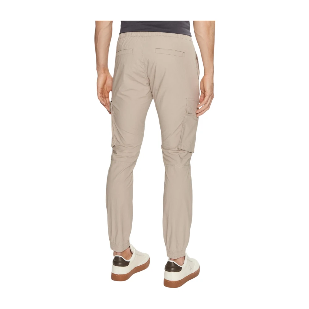 Calvin Klein Skinny Cargo Broek Beige Heren