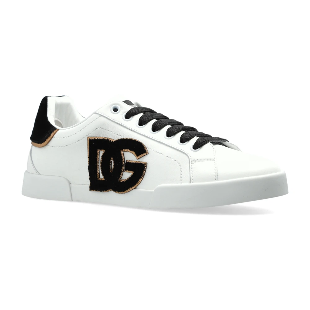 Dolce & Gabbana Leren Sneakers met Logo