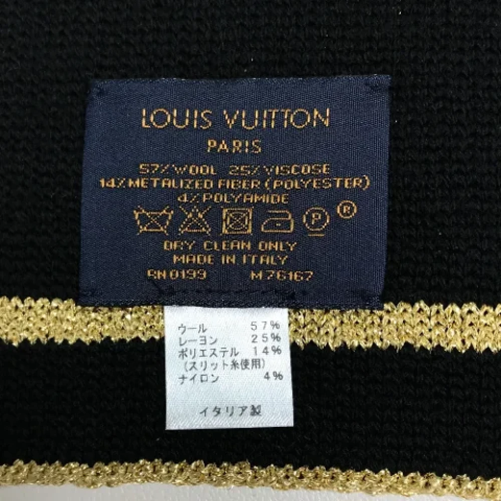 Louis Vuitton Vintage Pre-owned Wool scarves Brown Dames