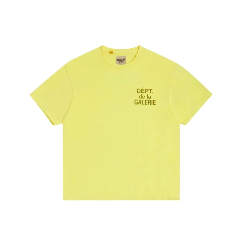 Gallery Dept. Flo Yellow French Tee Yellow Heren