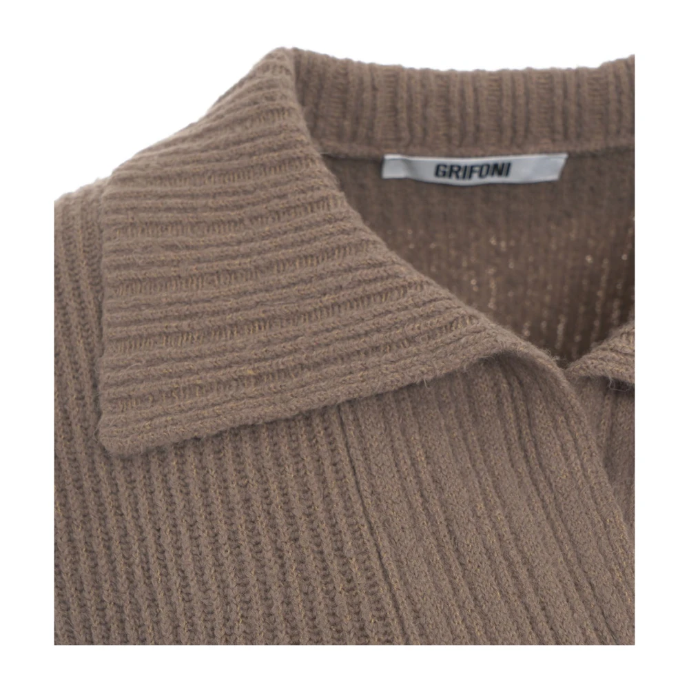 Mauro Grifoni Grijze Gebreide Kleding Aw24 Dames Gray Dames