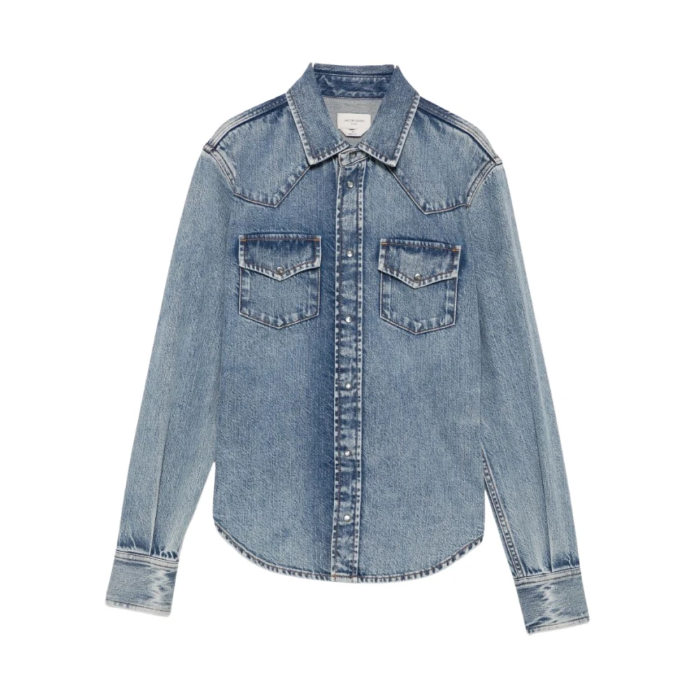 Jacob Cohën Lightweight Denim Shirt - Female - Shirts - Blue - M - Blouses & Shirts
