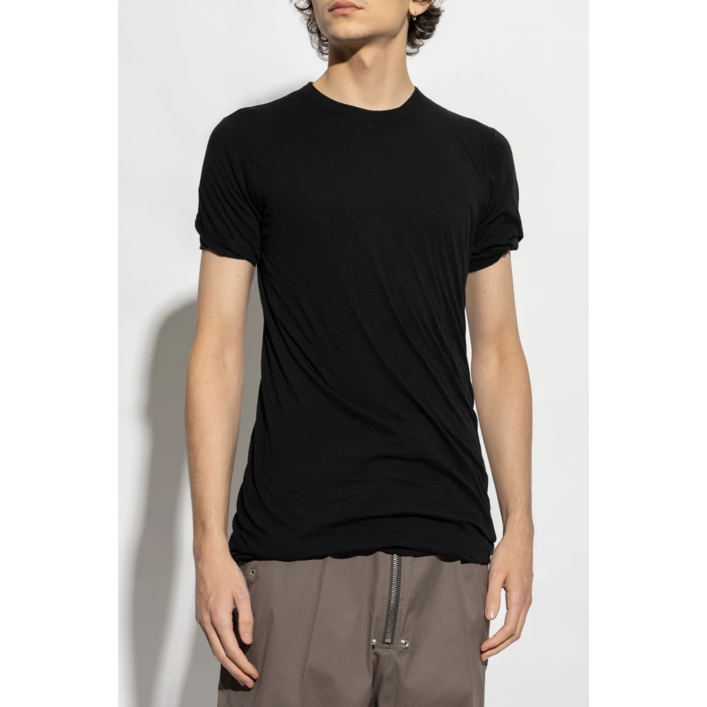 Rick Owens Double SS T-shirt Black Heren