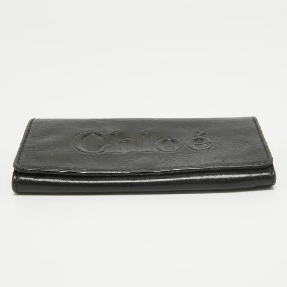 Chloé Pre-owned Leather wallets Black Dames