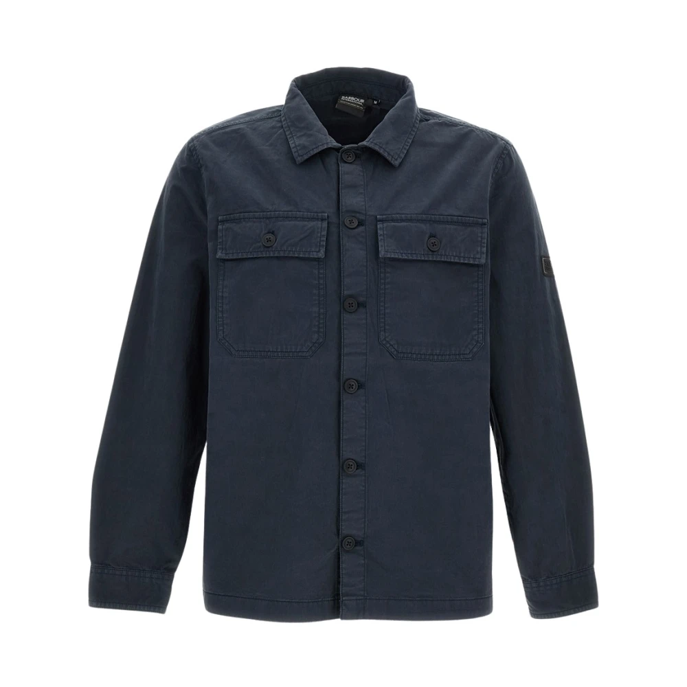 Barbour Herr Blå Jackor M, Bomull, Arlo Overshirt