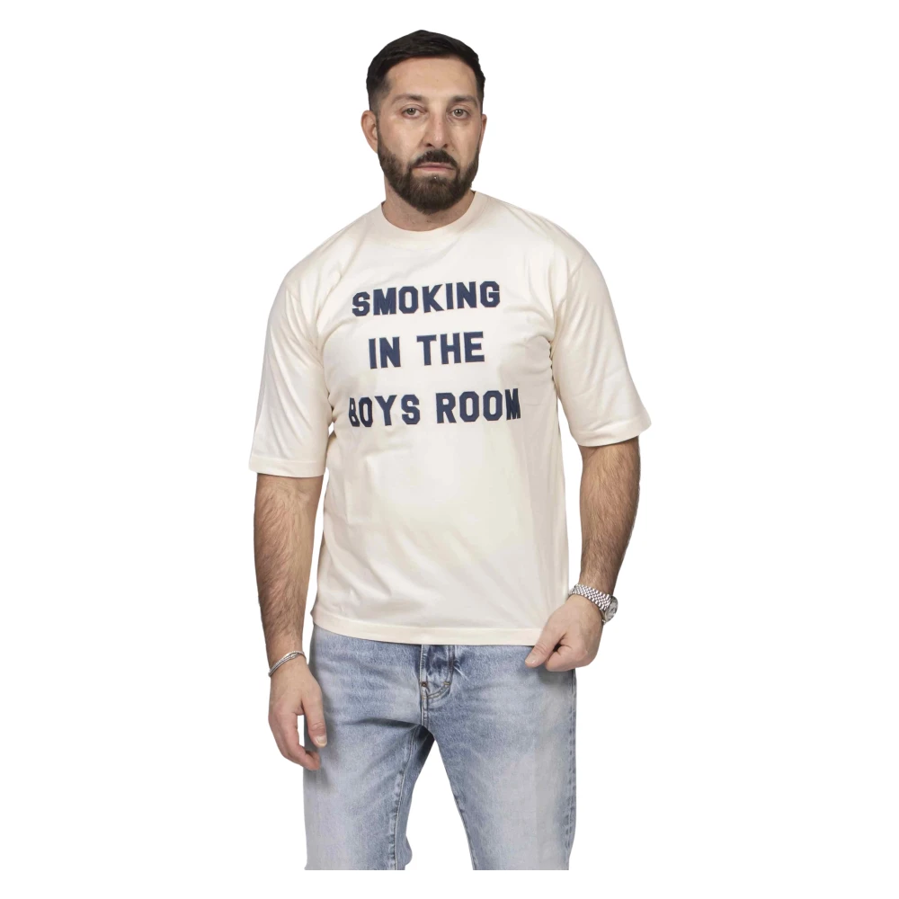 Dsquared2 Beige T-Shirts, Male, L, Loose-Fit T-Shirt