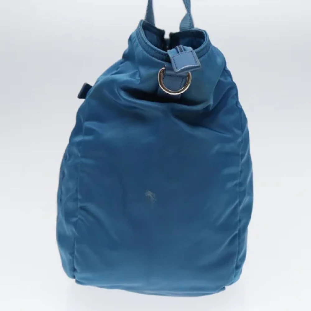Prada Vintage Pre-owned Nylon prada-bags Blue Dames