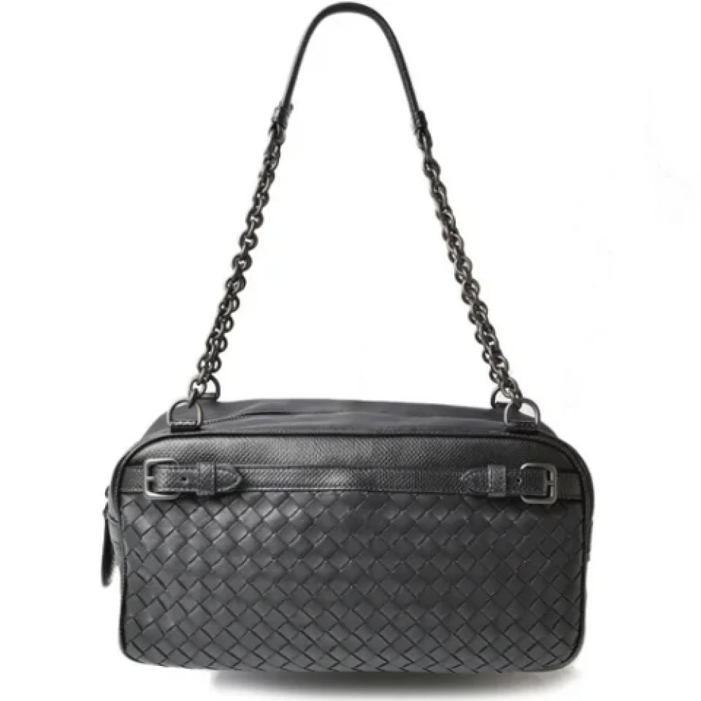 Gebrauchte Schwarze Leder Bottega Veneta Umhängetasche - Bottega Veneta Vintage - Modalova