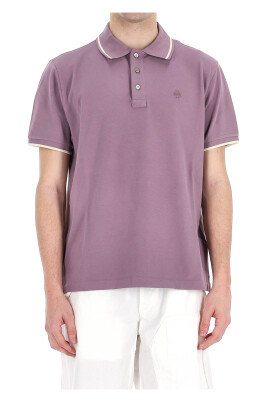 polos-et-t-shirts-polo-en-coton-violet