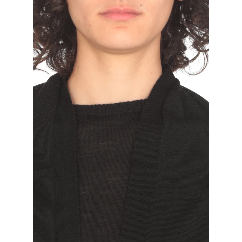 Rick Owens Wollen Cardigan Black Dames