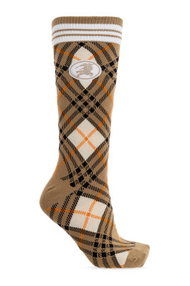 checked-pattern-socks