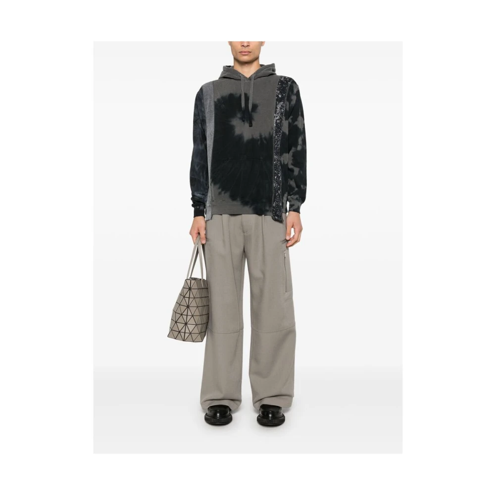 Needles Abstract Patchwork Hoodie Gray Heren