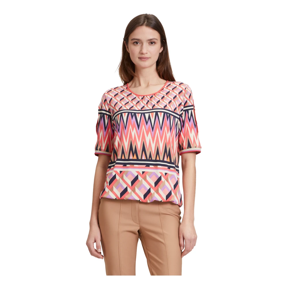 Betty Barclay Grafisch Printshirt met Glitterstenen Multicolor Dames