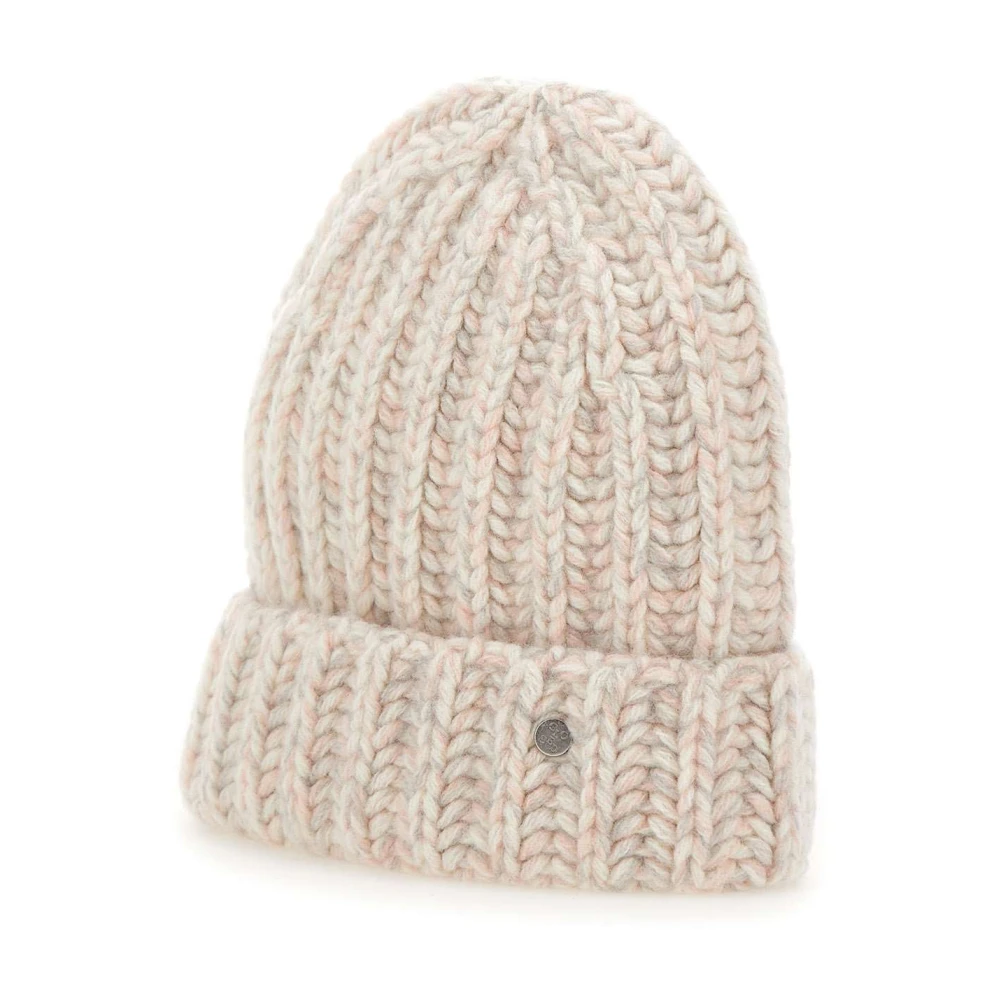 Closed Roze Wol Geweven Damesmuts Pink Dames