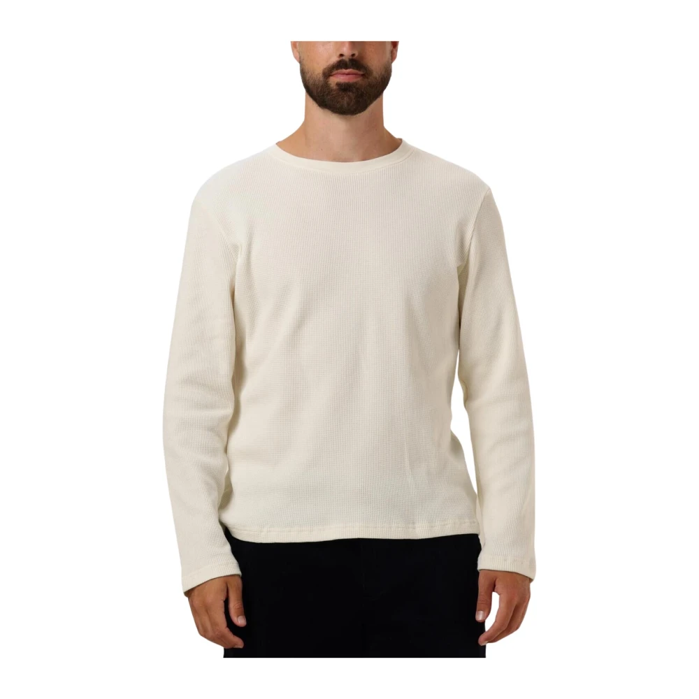 Anerkjendt Heren Waffle Tee Polo T-shirts Beige Heren