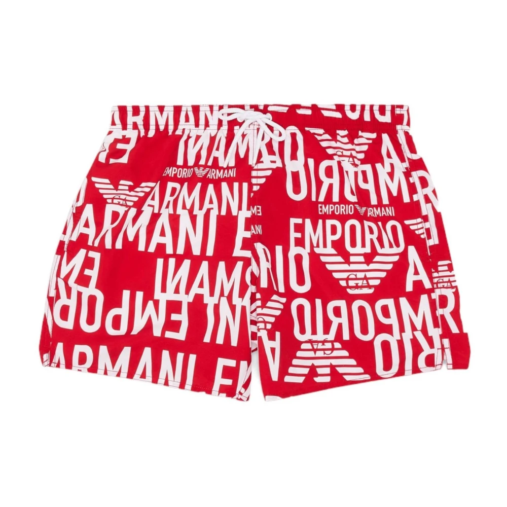 Emporio Armani Uomo Rosso Costumi Da Bagno, M, New,