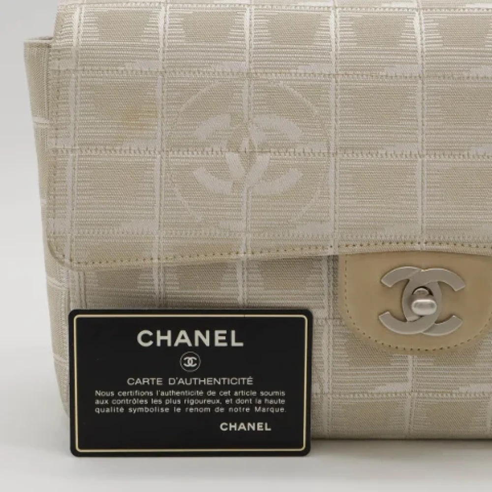 Chanel Vintage Pre-owned Canvas crossbody-bags Beige Dames